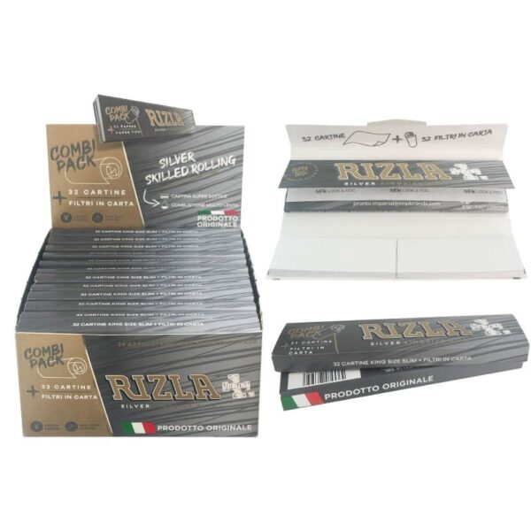 Rizla Vloei Super Silver Combi