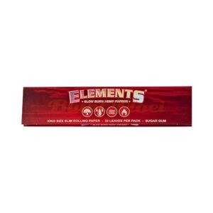 Elements Red King Size Slim Hemp Papers