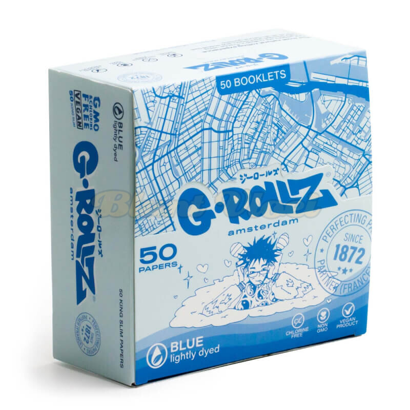 G-Rollz Kingsize Slim Vloei Blauw - Afbeelding 5